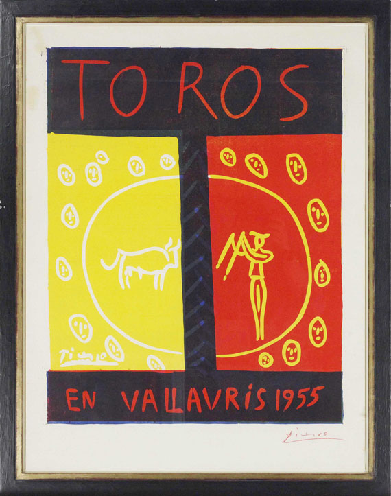 Pablo Picasso - Toros en Vallauris 1955 - Cornice