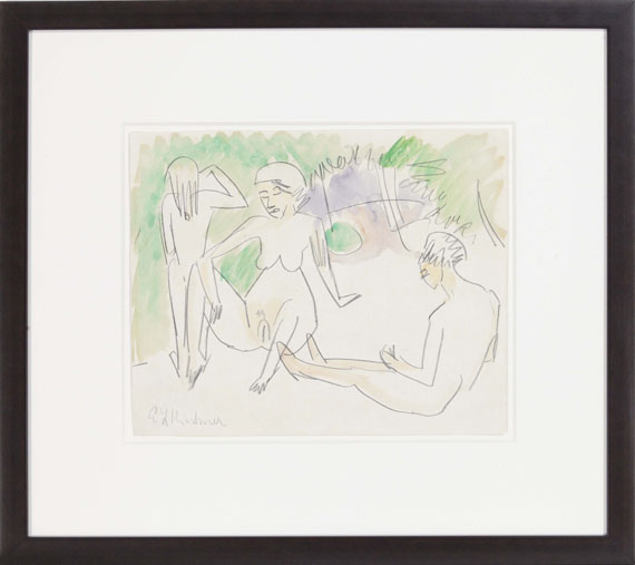 Ernst Ludwig Kirchner - Drei Frauenakte - Cornice