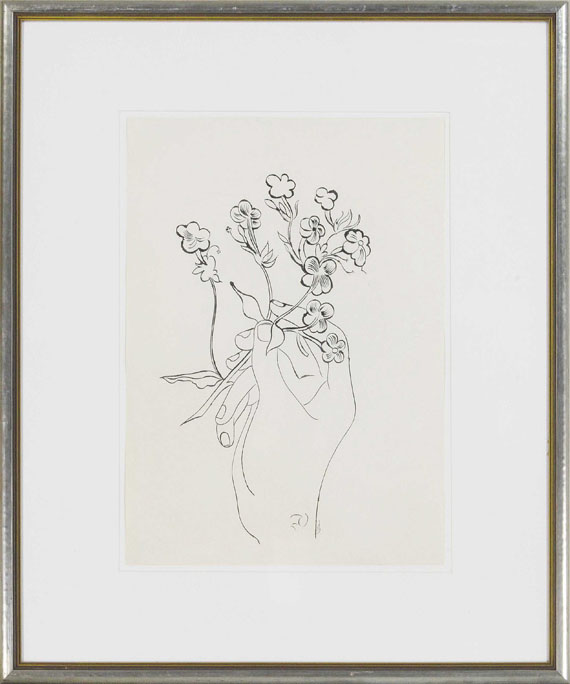 Andy Warhol - Hand and Flowers - Cornice