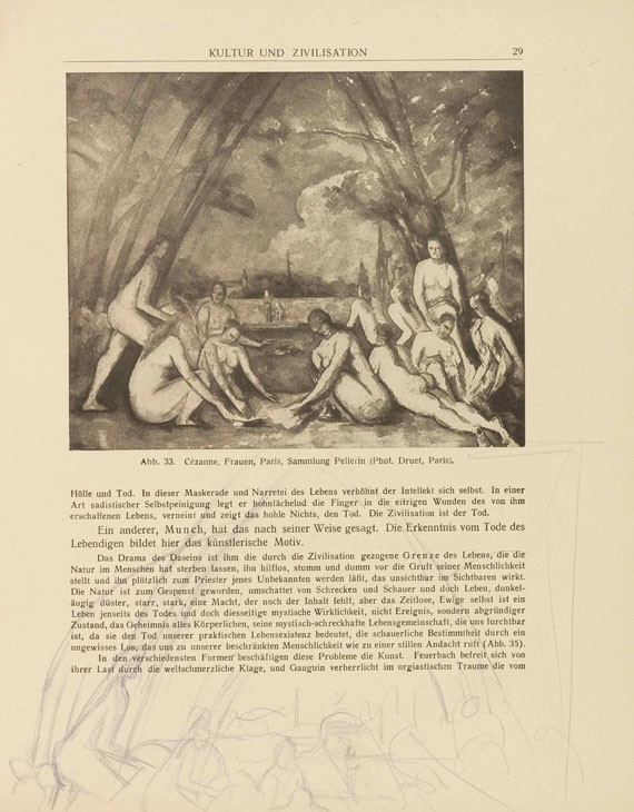 Alberto Giacometti - F. Burger, Einführung in die moderne Kunst. Mit 4 Bleistiftzeichnungen. - Altre immagini
