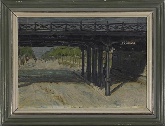 Otto Dix - Eisenbahnbrücke (Brücke in Dresden) - Cornice