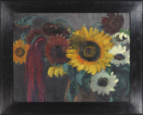 Emil Nolde - Sonnenblumen mit Fuchsschwanz - Cornice
