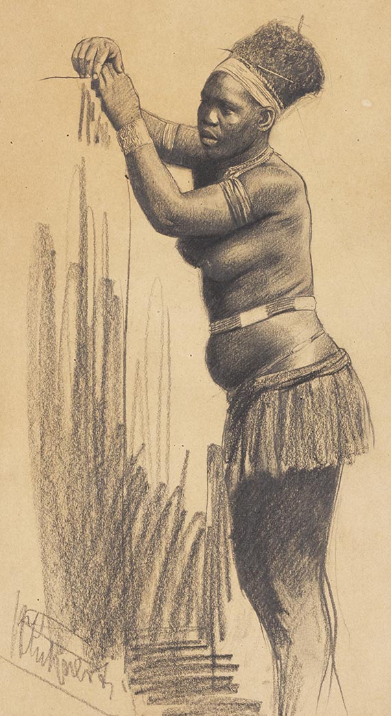 Wilhelm Kuhnert - Konvolut: Askari (Bl. 1). Afrikanische Frau (Bl.2) - Altre immagini