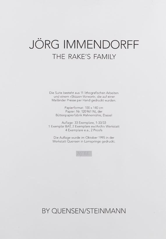Jörg Immendorff - The Rake´s Family - Altre immagini
