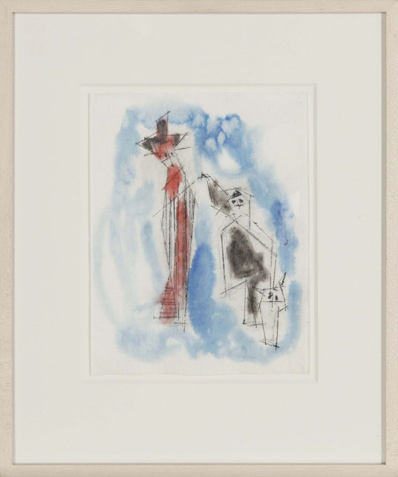 Lyonel Feininger - Three Figures - Cornice