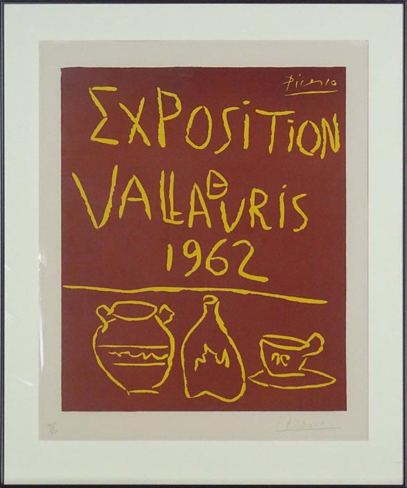 Pablo Picasso - Exposition de Vallauris 1962 - Cornice