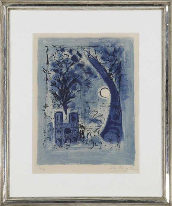 Marc Chagall - Notre Dame et la Tour Eiffel - Cornice