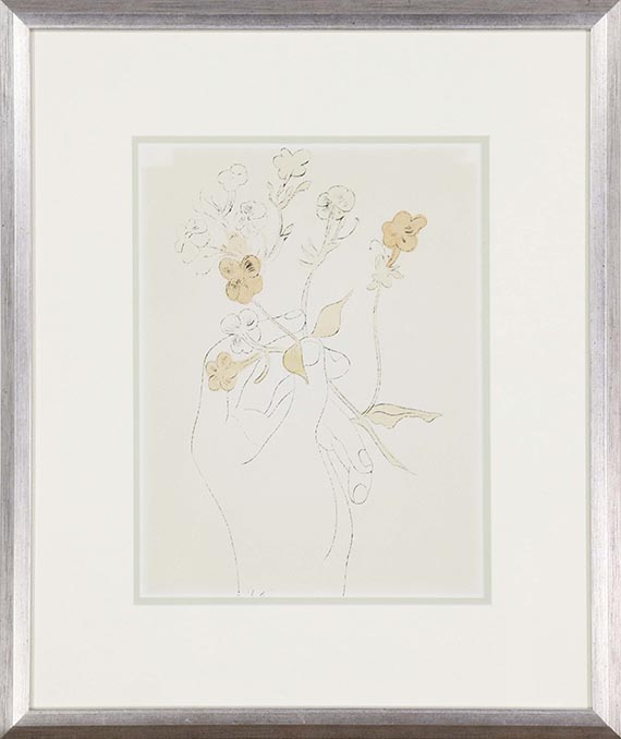 Andy Warhol - Hand and Flowers - Cornice