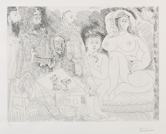 Pablo Picasso - Autour de la Célestine: Collation au Jardin, avec Jeune Bacchus Gras