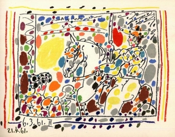 Pablo Picasso - A Los Toros. 1961
