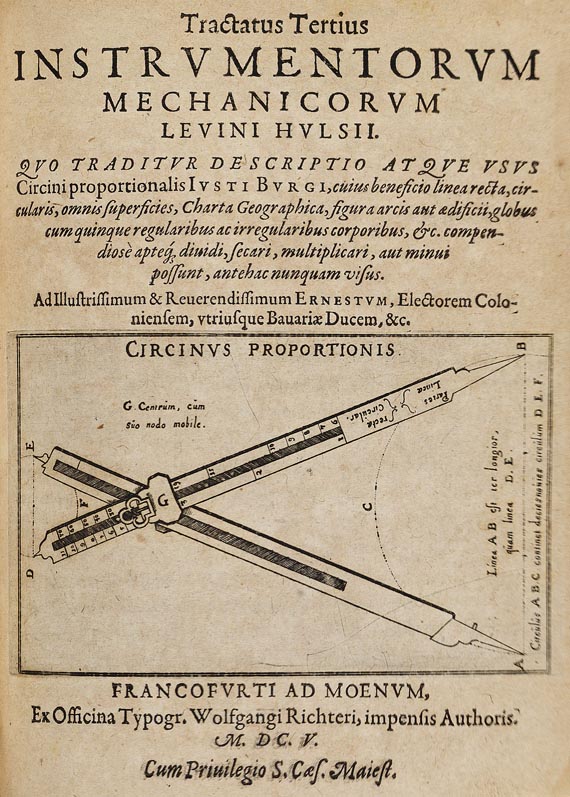 Levinus Hulsius - Instrumentorum mechanicorum. 1605