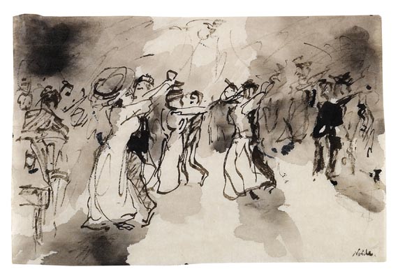 Emil Nolde - Tanzpaare in einem Ballsaal