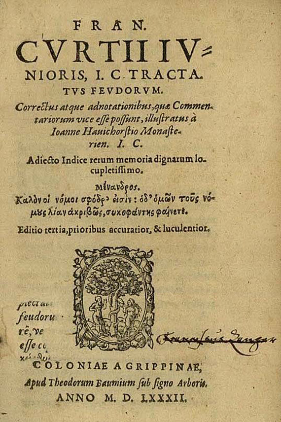 Franceschino Curtius - Tractatus feudorum. 1582 (16)