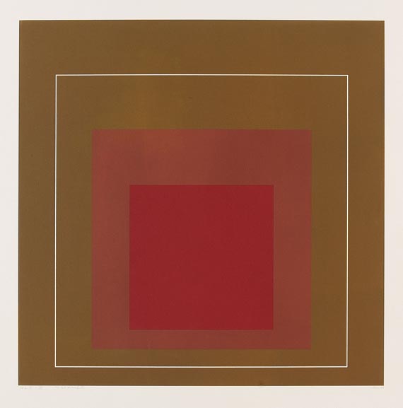 Josef Albers - White Lines Squares IV