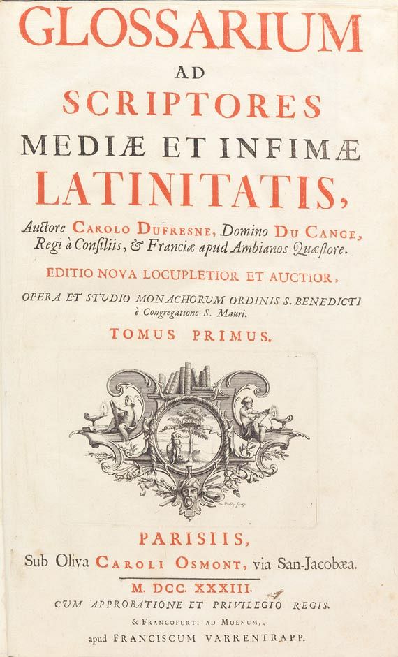 Carl DuFresne - Glossarium ad scriptores mediae & infimae. 3 Bde. 1733-36. - Altre immagini