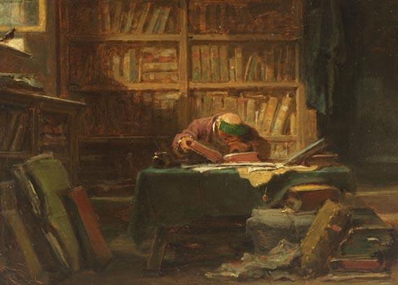 Im Studierzimmer, 1855