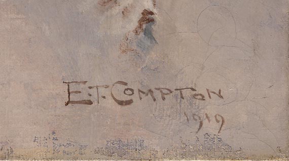 Edward Theodore Compton - Blick auf den Großglockner vom Großen Wiesbachhorn - Signatura