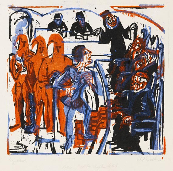 Ernst Ludwig Kirchner - Gerichtsszene aus Shaw