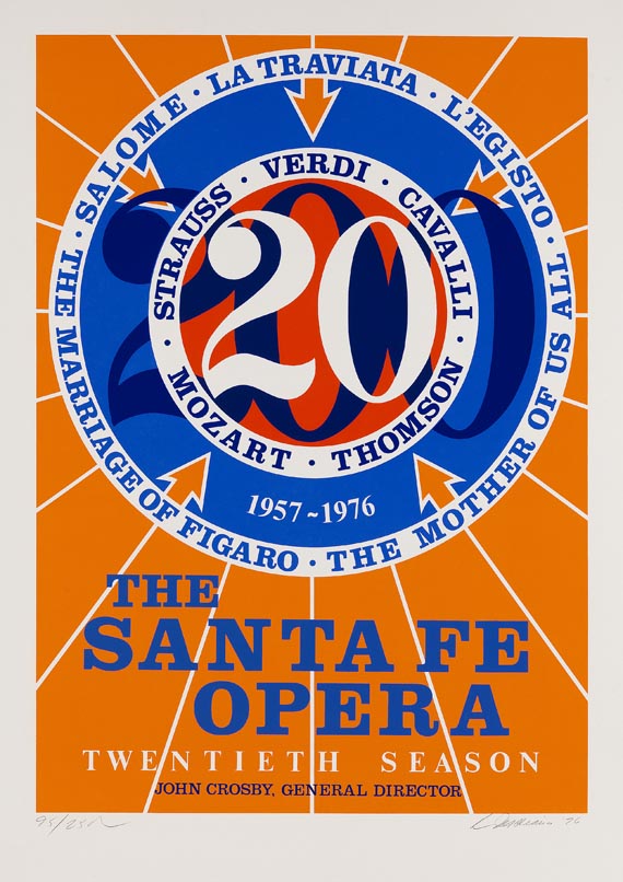 Robert Indiana - 5 Blätter: Eine kleine Nachtmusik, Picasso, The Santa Fe Opera, Decade: Autoportrait 1969, The Bridge - Altre immagini