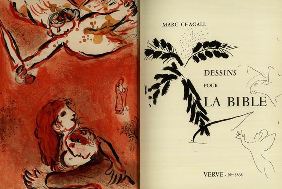 Marc Chagall - Dessins pour la bible. Verve Nr. 37/38. 1960