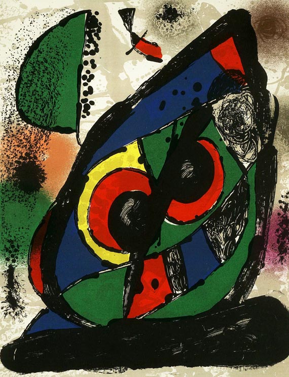 Joan Miró - Lithograph. Bde. 1, 3, 4. 1972-82 + 1 Beigabe