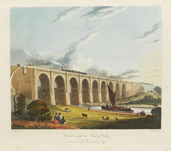 Verkehrswesen - Bury, Thomas Talbot, Six coloured views. 1831