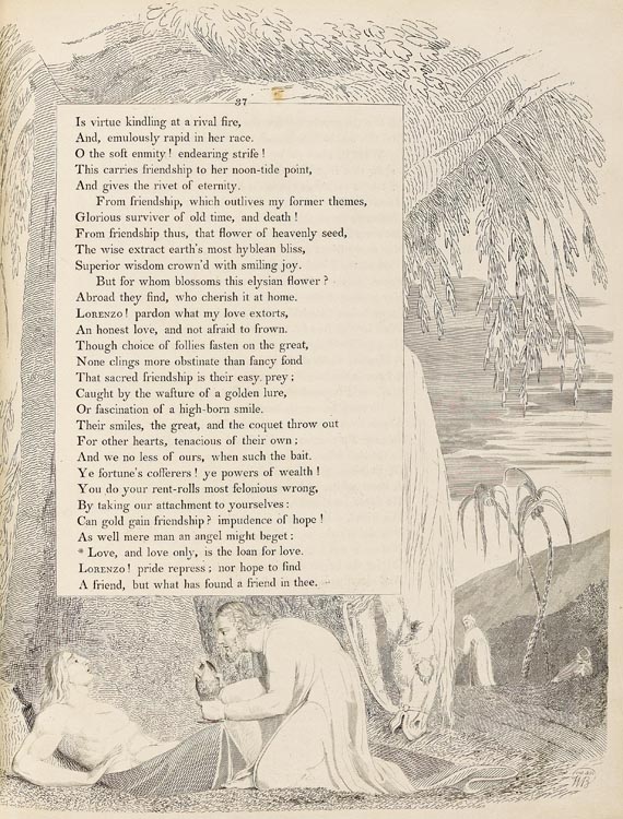 William Blake - The complaint and the consolation. 1797.