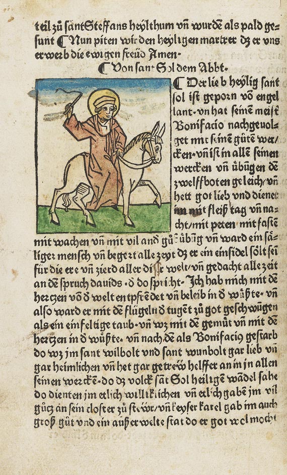  Jacobus de Voragine - Das Leben der Heiligen (Legenda aurea). 2 Bde. (C9/C17). - Altre immagini