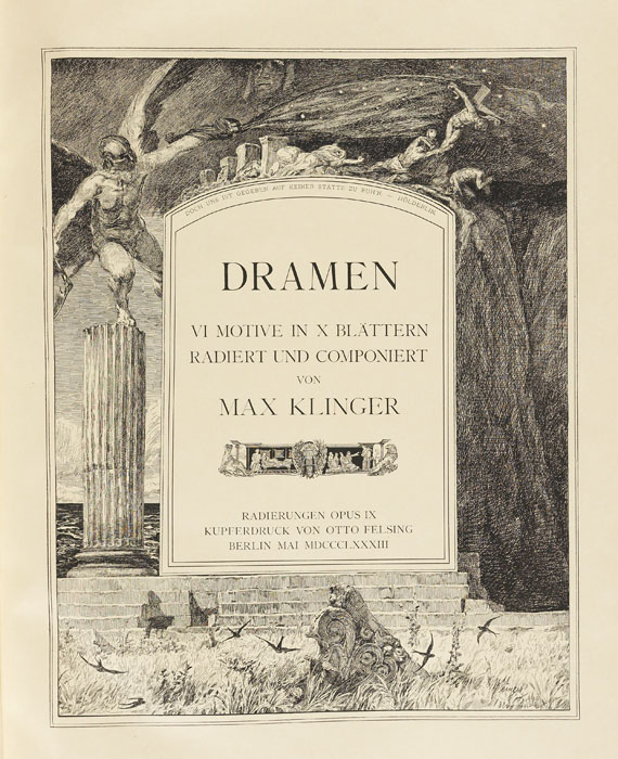 Max Klinger - Dramen. 1883. 2. Ausgabe. - Altre immagini