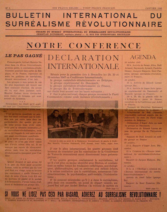 Bulletin International du Surréalisme Révolutionaire - Bulletin International, No 1, 1948