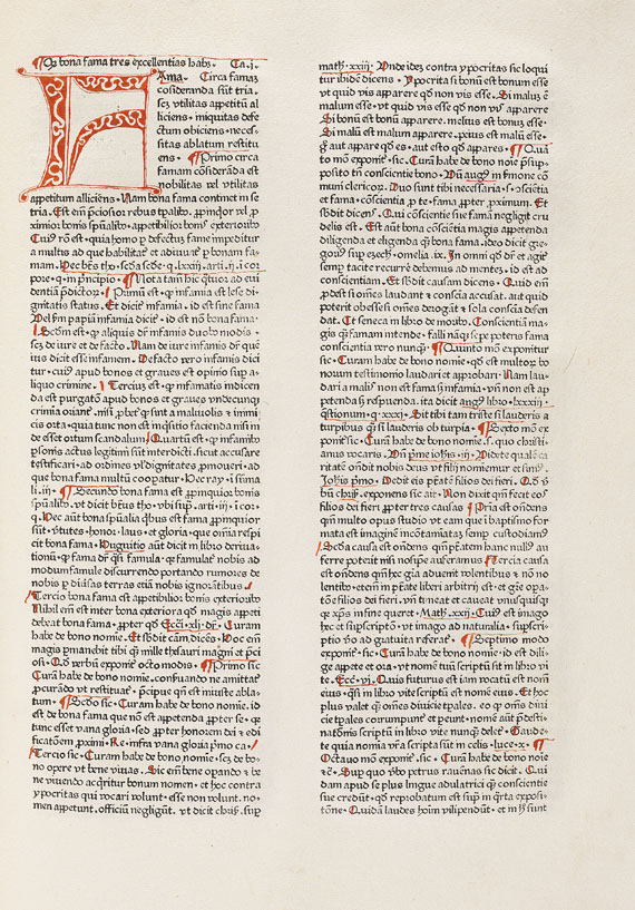  Rainerius de Pisis - 2 Bde. Pantheologia. 1473. - Altre immagini