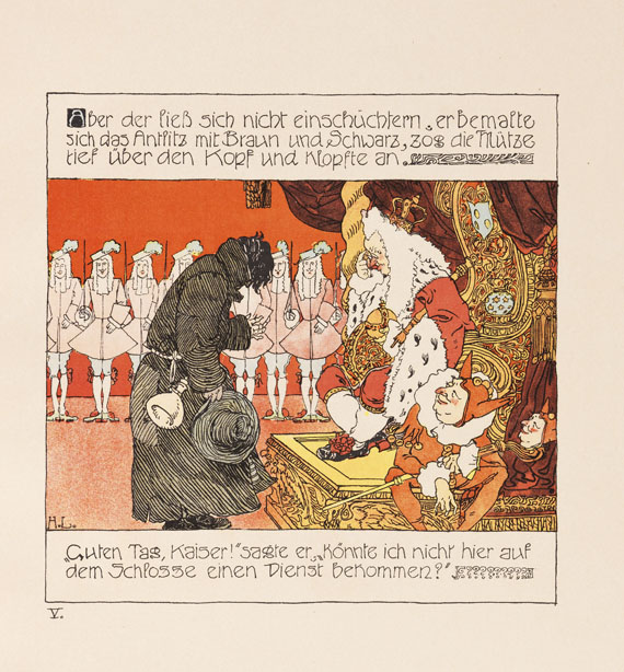 Heinrich Lefler - H. Chr. Andersen, Die Prinzessin und der Schweinehirt. 1897