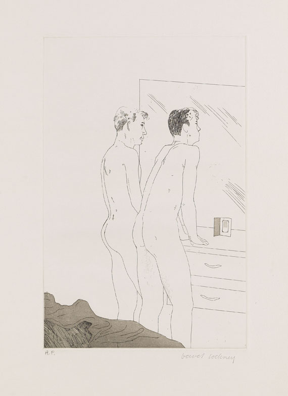 David Hockney - 2 Blätter: Projects for the Cavafy Suite