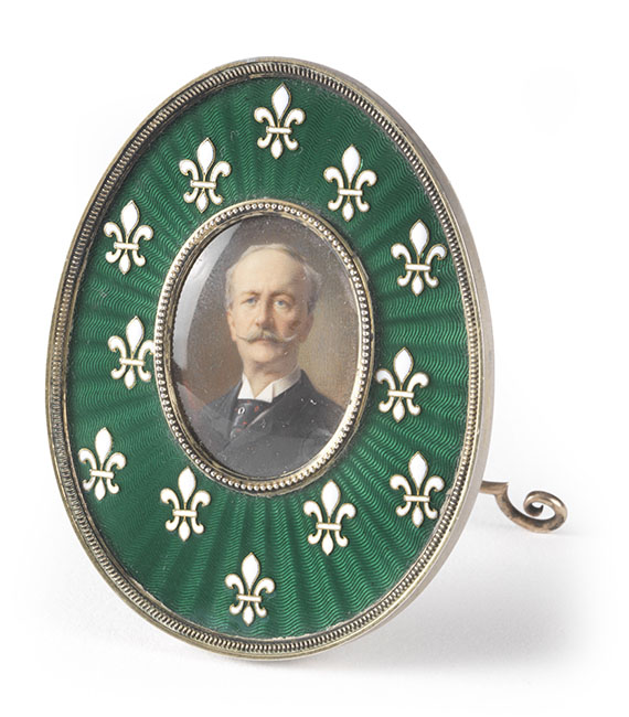 Johann Victor Aarne für Peter Carl Fabergé - Fabergé-Rahmen mit Miniatur