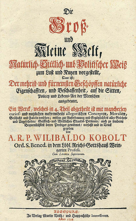 Wilibald Kobolt - Die groß- und kleine Welt. 1738