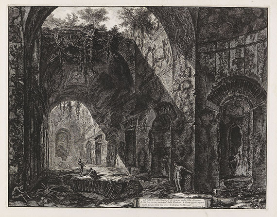 Giovanni Battista Piranesi - Interno del Tempio di Canopo nella Villa Adriana
