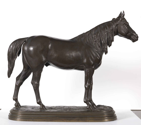 Isidore Jules Bonheur - Pferd mit langer Mähne - Retro