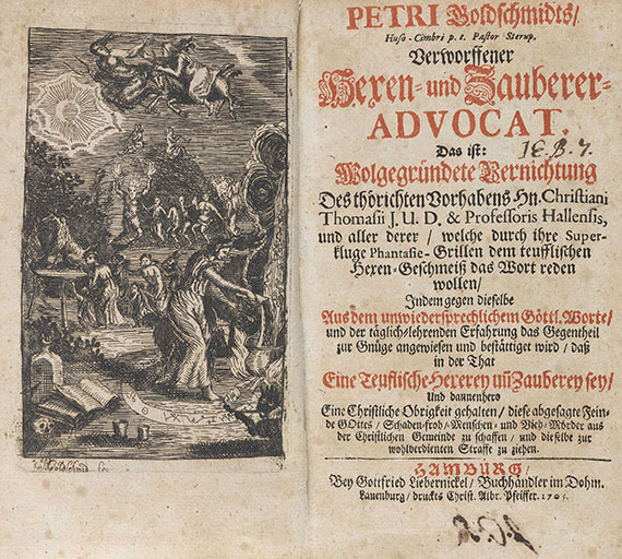 Petrus Goldschmidt - Verworffener Hexen und Zauberer Advocat. 1705.. - Altre immagini