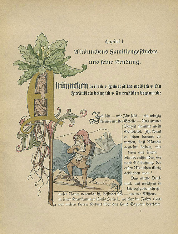   - Alräunchens Kräuterbuch. 1882. Dazu: Alräunchens Kräuterbuch. 1928