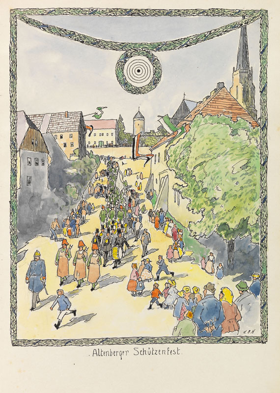Hans R. Heinmann - Bilderbuch für Bubi Caspari. 1913. + Zeichnung. - Altre immagini