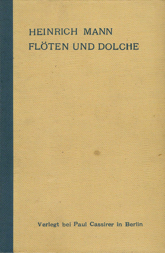 Heinrich Mann - Flöten und Dolche. Widmungsexempl. 1905. - Altre immagini