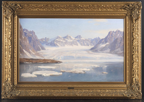 Georg Macco - Ansicht eines Gletschers (Spitzbergen) - Cornice