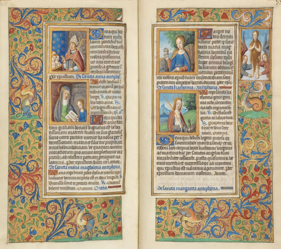  Manuskripte - Stundenbuch um 1500. Manuskript auf Pergament. - Altre immagini