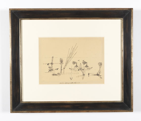Paul Klee - Zeichnung zum gelben Hafen - Cornice