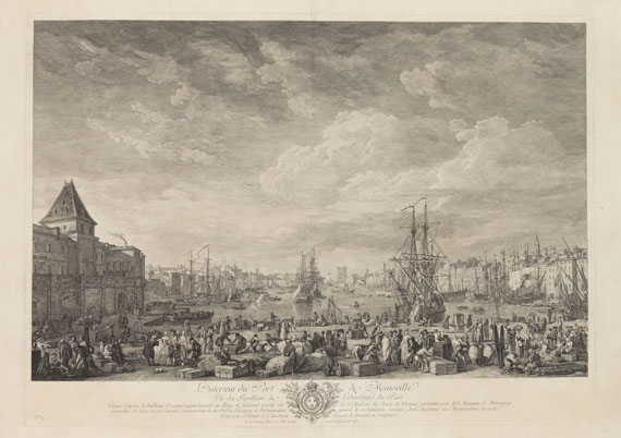 Joseph Vernet - 16 Bll.: Les ports de France (Cochin/Le Bas). 1760-80. - Altre immagini