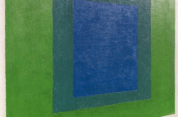 Josef Albers - Squares: Blue and Cobalt Green in Cadmium Green - Altre immagini