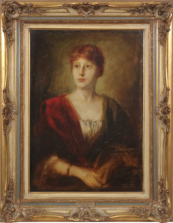 Lenbach - Porträt einer jungen Dame