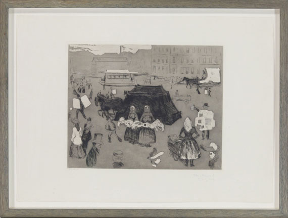 Edvard Munch - Der Leichenwagen. Potsdamer Platz - Cornice