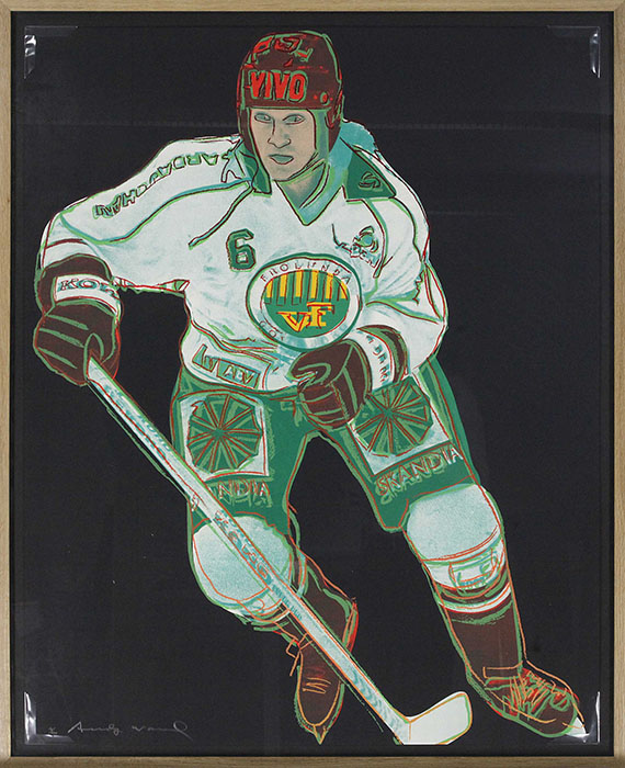 Andy Warhol - Frolunda Hockeyplayer - Cornice