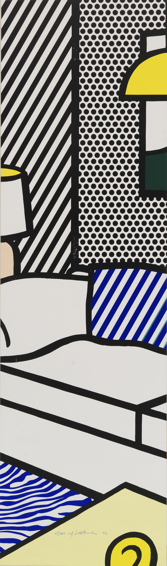 Roy Lichtenstein - Wallpaper with Blue Floor Interior - Altre immagini